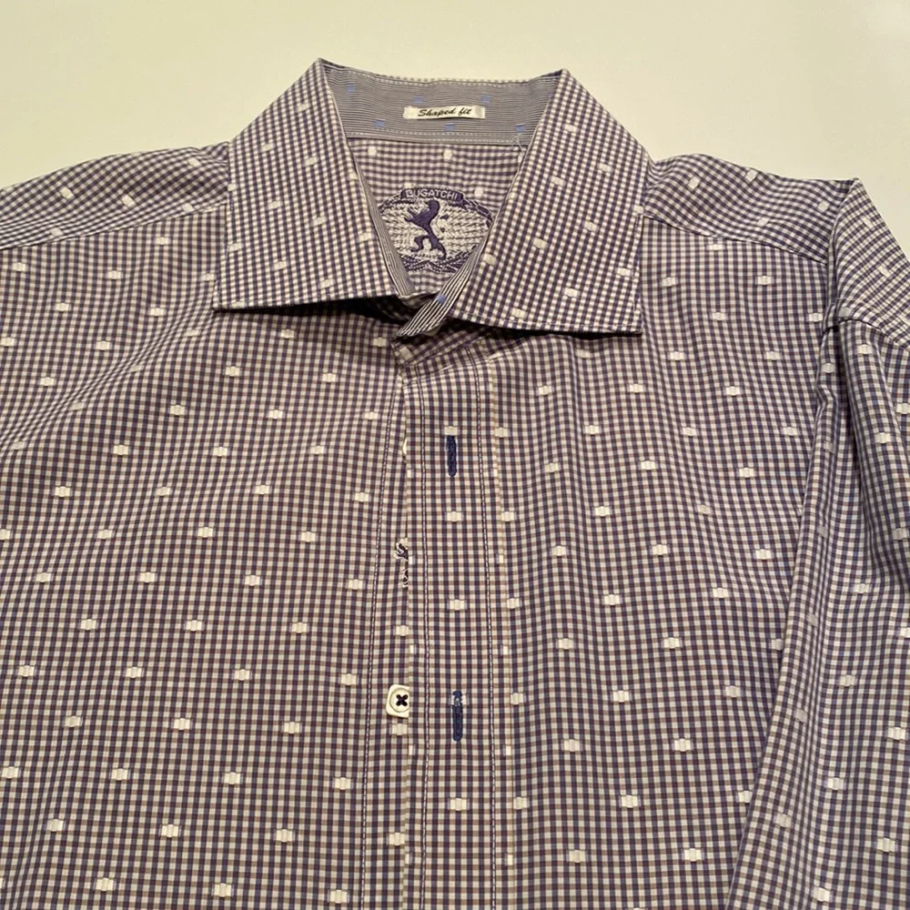 Mens Bugatchi print button down - Picture 2 of 6